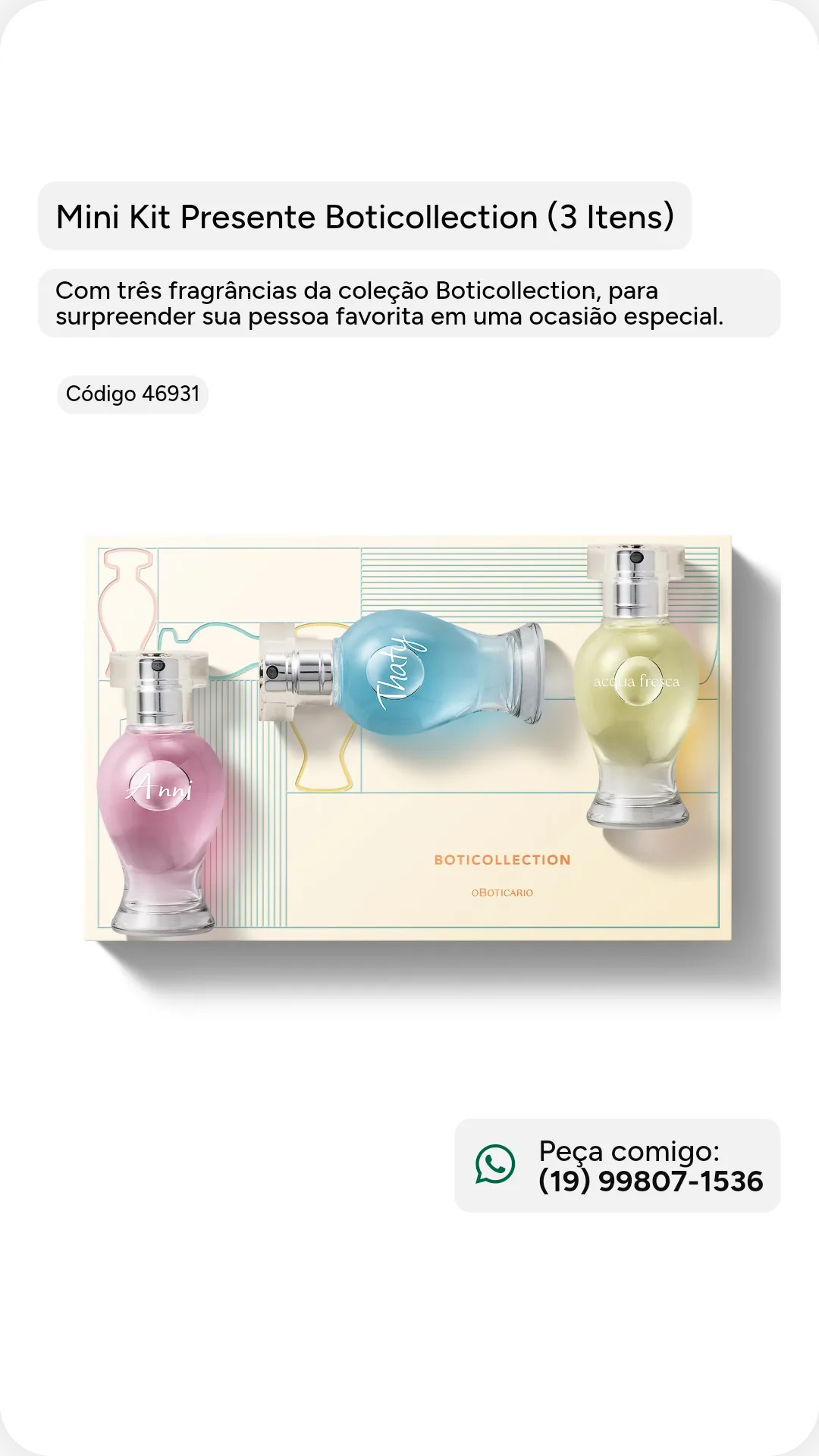 Mini kit presente boticollection (3 intens)